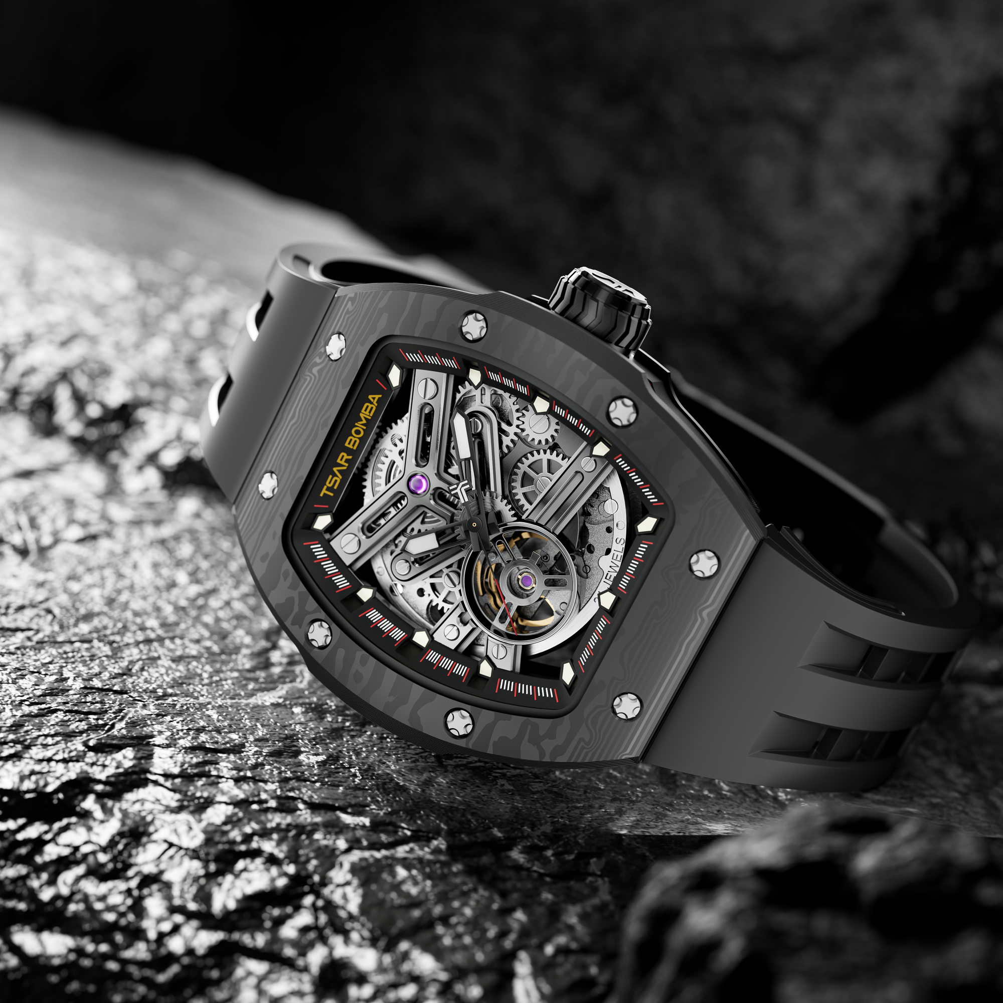 Atomic Serisi – Değiştirilebilir Otomatik Saat Kombinasyonu FluoroRubber