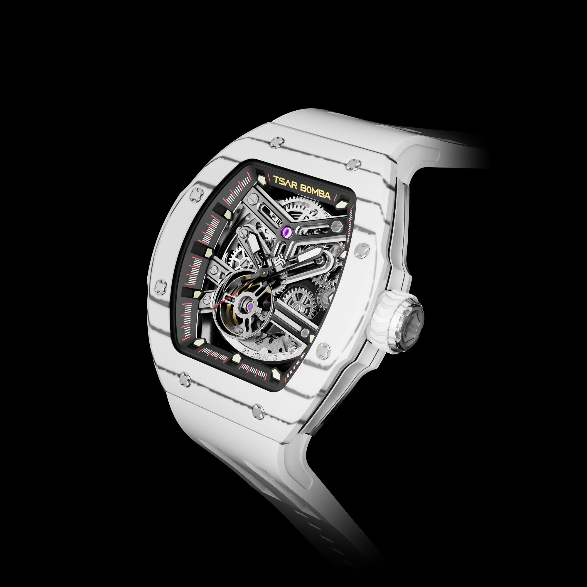 Atomic Serisi – Değiştirilebilir Otomatik Saat Kombinasyonu Karbon Fiber