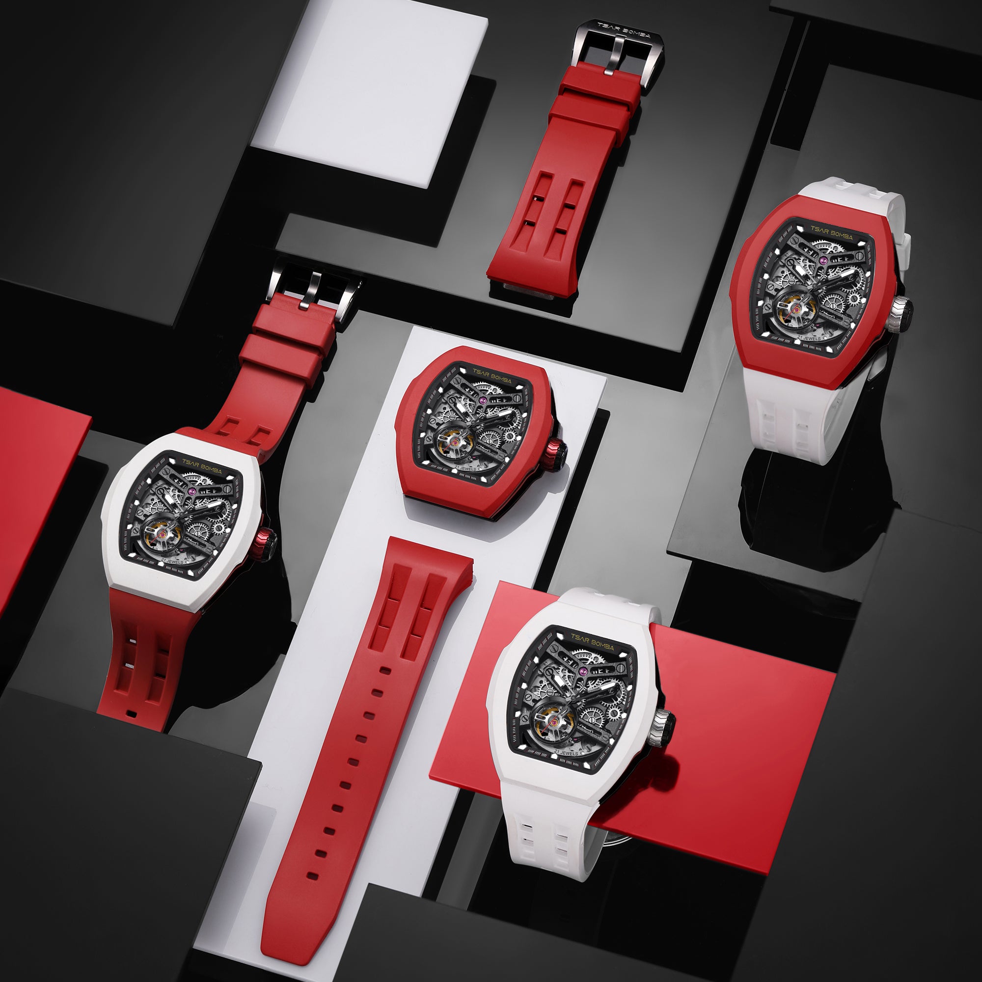 Atomic Serisi – Değiştirilebilir Otomatik Saat Kombinasyonu FluoroRubber