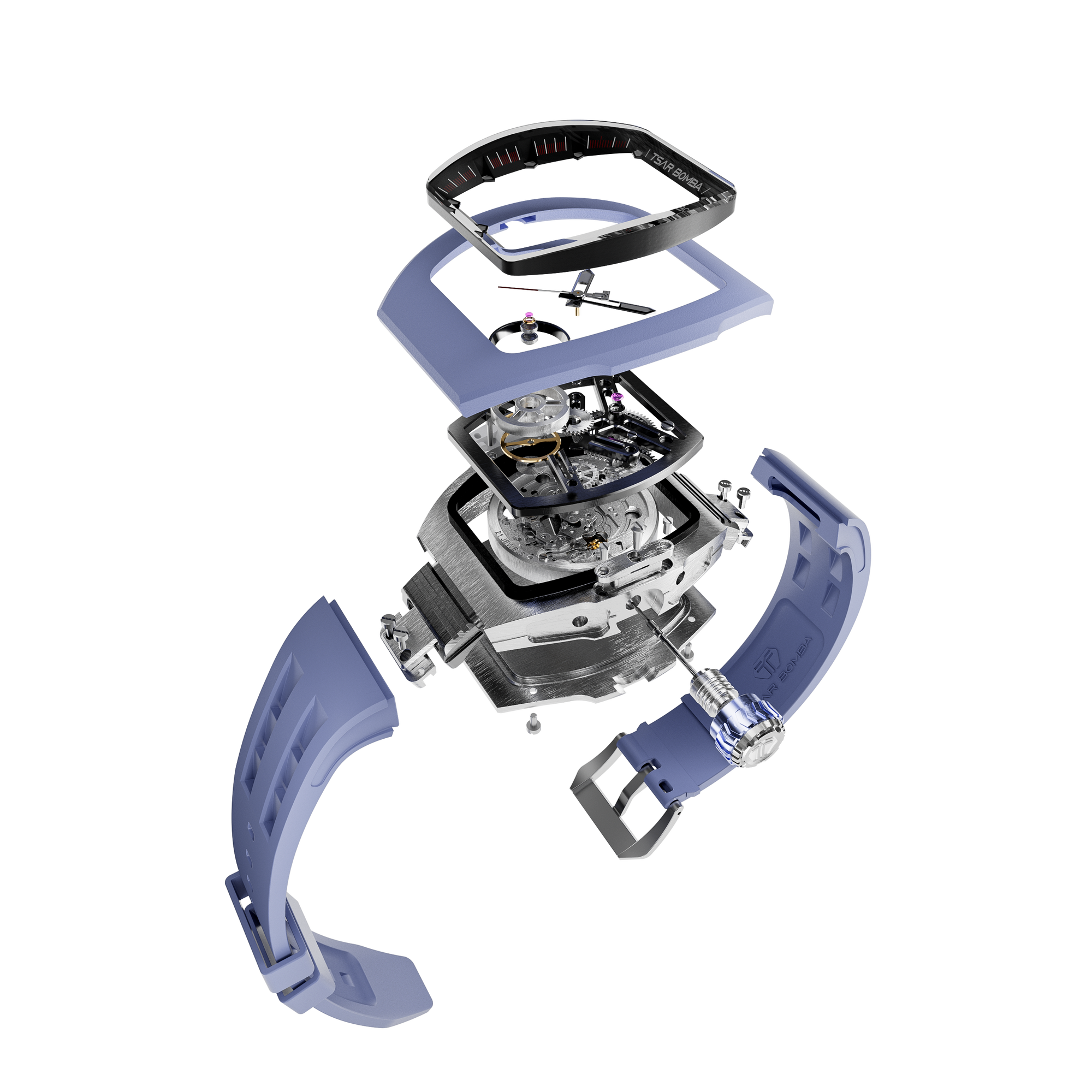 Atomic Serisi – Değiştirilebilir Otomatik Saat Kombinasyonu FluoroRubber