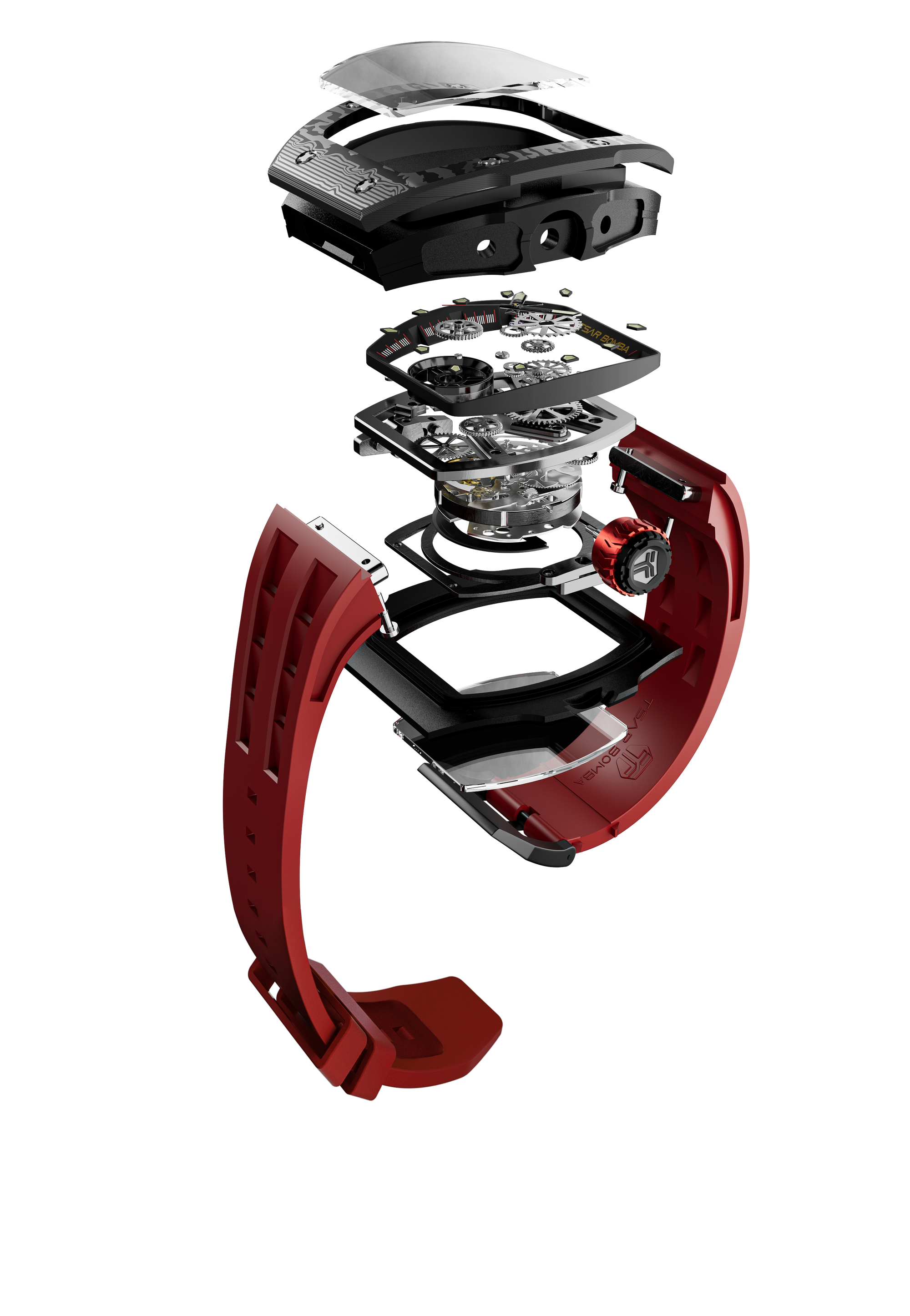 Atomic Serisi – Değiştirilebilir Otomatik Saat Kombinasyonu FluoroRubber