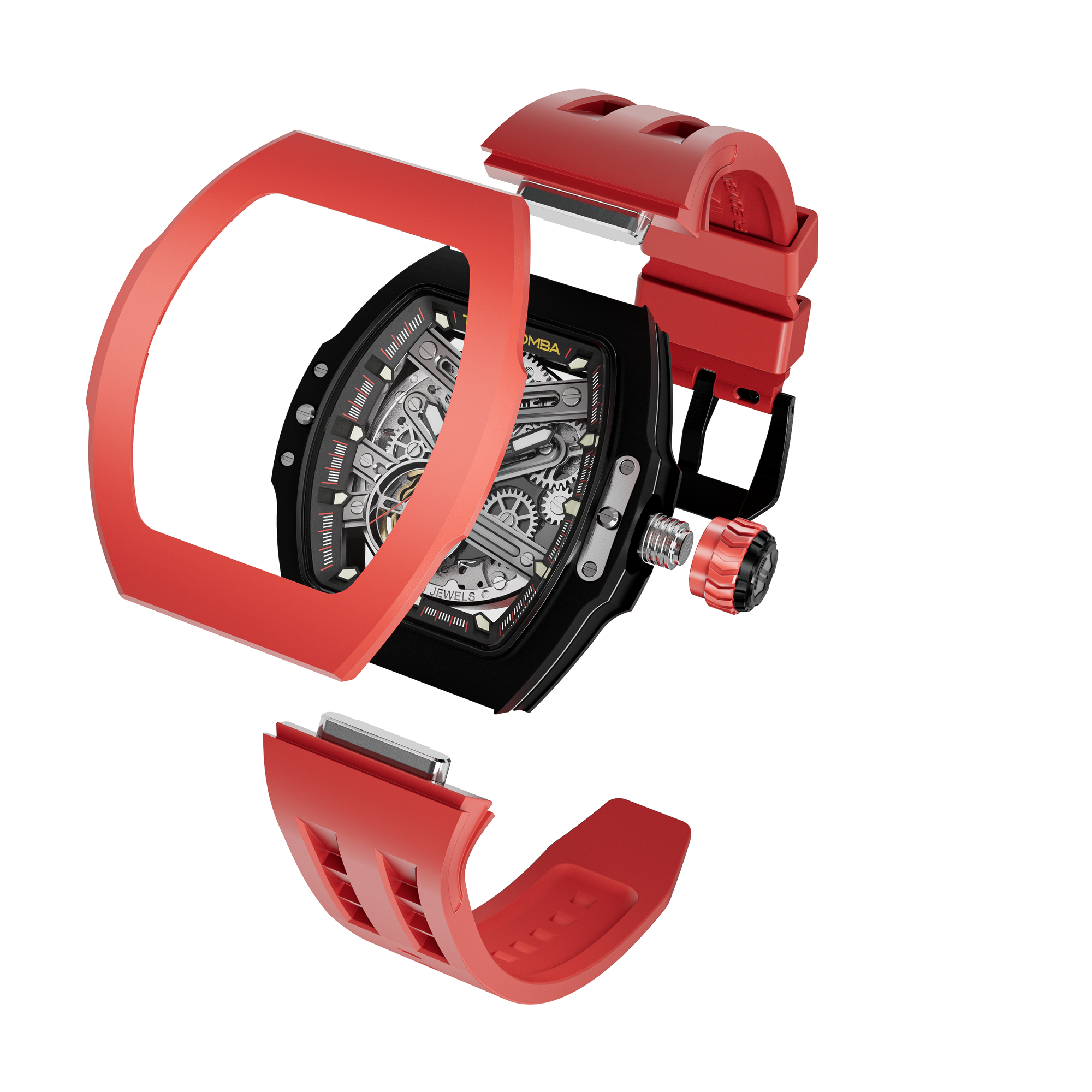 Atomic Serisi – Değiştirilebilir Otomatik Saat Kombinasyonu FluoroRubber