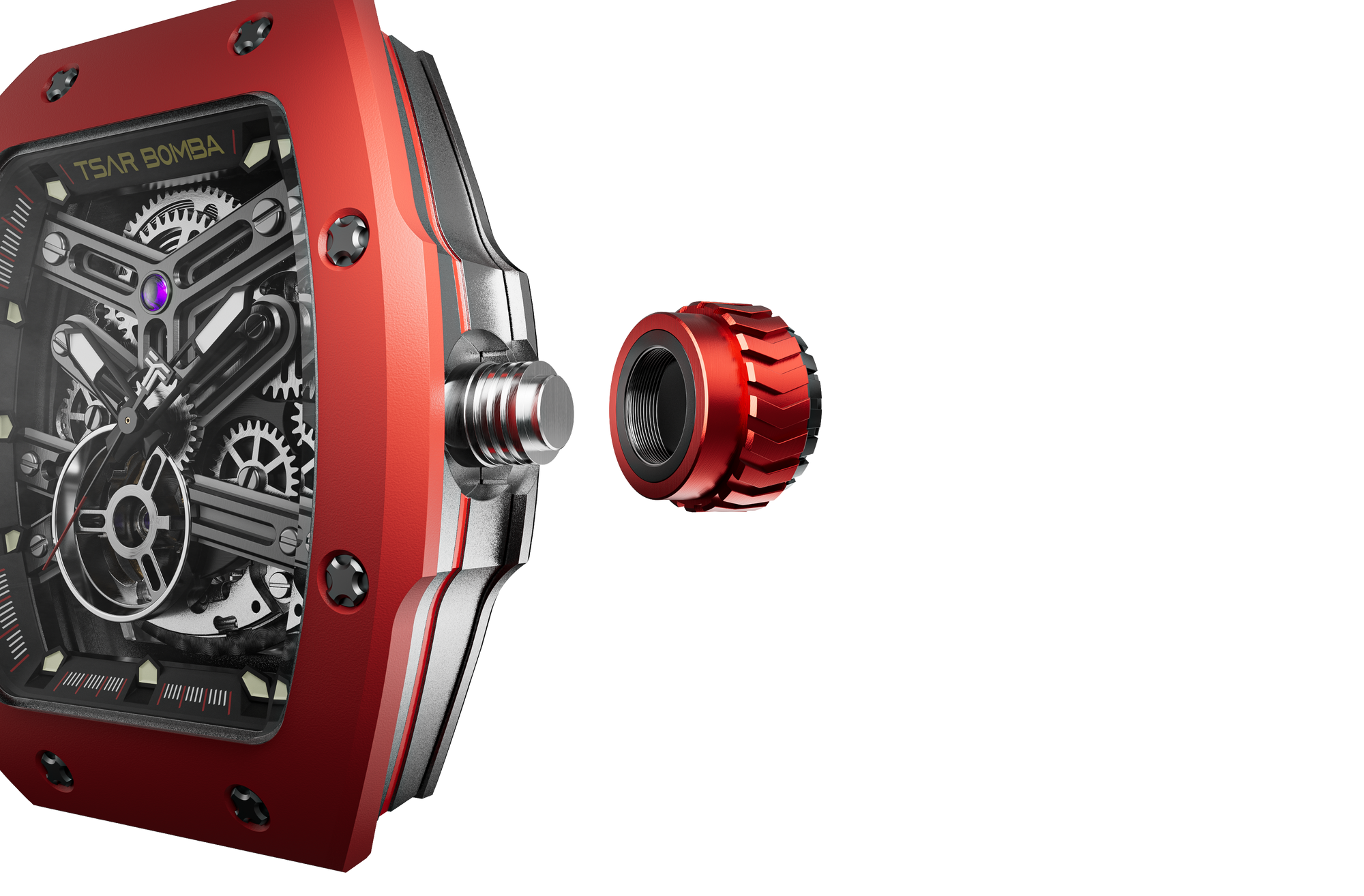 Atomic Serisi – Değiştirilebilir Otomatik Saat Kombinasyonu FluoroRubber